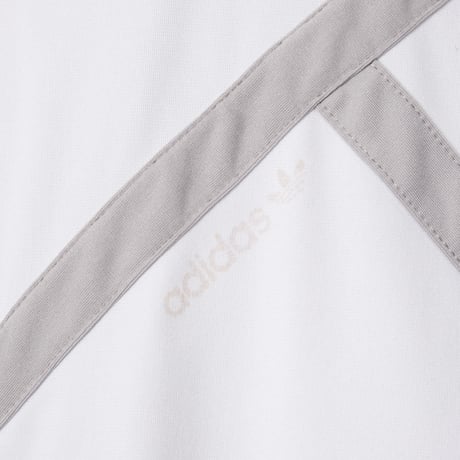 80s Vintage adidas Track Jacket White × Light Gray (Made in France)