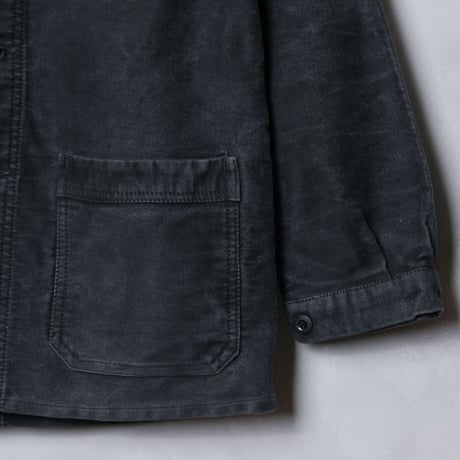 40-50s Dumont d’urbille Black Moleskin Jacket