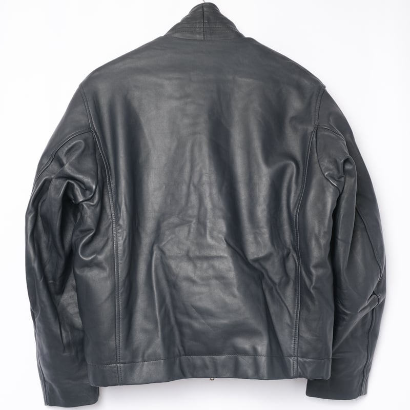 French Army Pilot Leather Jacket (Navy) Size96M