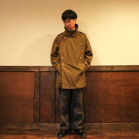 French Army M38 Motorcycle Coat 2nd  Wood Button