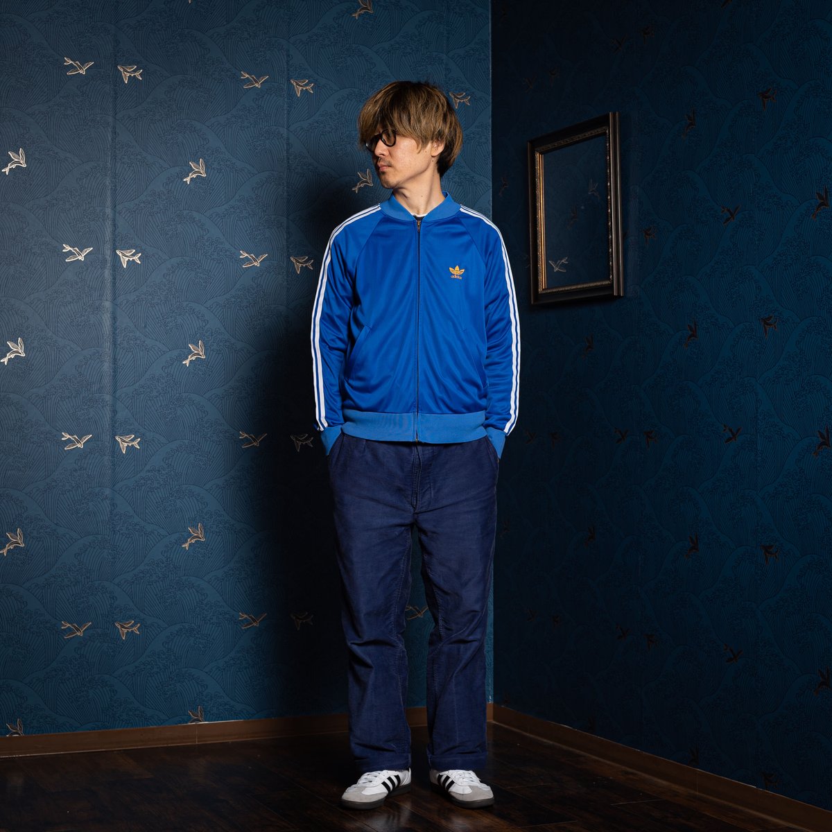70-80s Vintage adidas VENTEX ATP Blue Track Jac