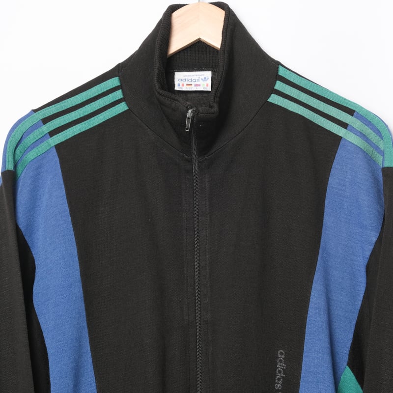80s Vintage adidas Ventex Knit Track Jacket Bla
