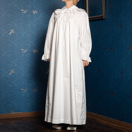 France Antique Cotton Night Dress 2
