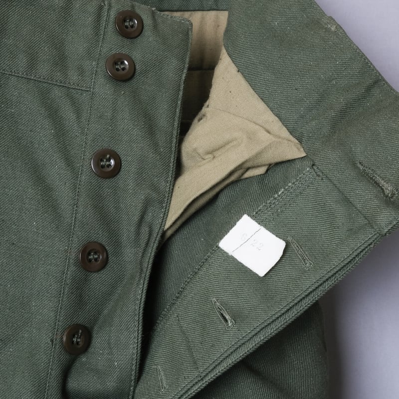 French Army M47 Trousers Early Le Pigeon Voyage French Army M47 Trousers Early Le Pigeon Voyage