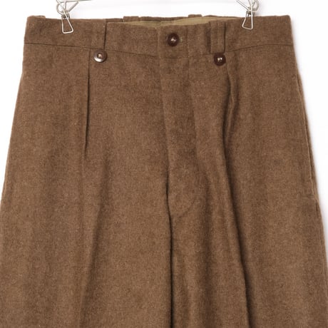50s French Army Wool Trousers Size 32 Dead Stock