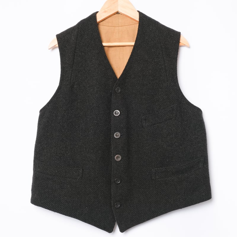 30-40s France Vintage Wool Gilet | Ugla パンと古着と本