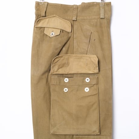 French Army M47 Trousers Early 比翼 Metal Button Size 80L