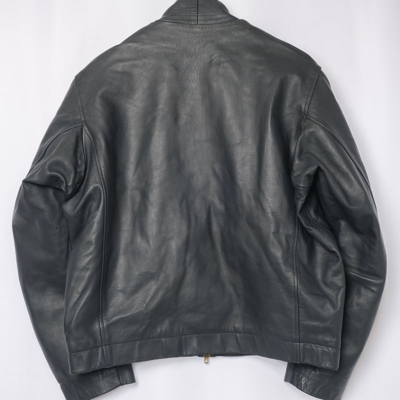 French Army Pilot Leather Jacket (Navy) Size100