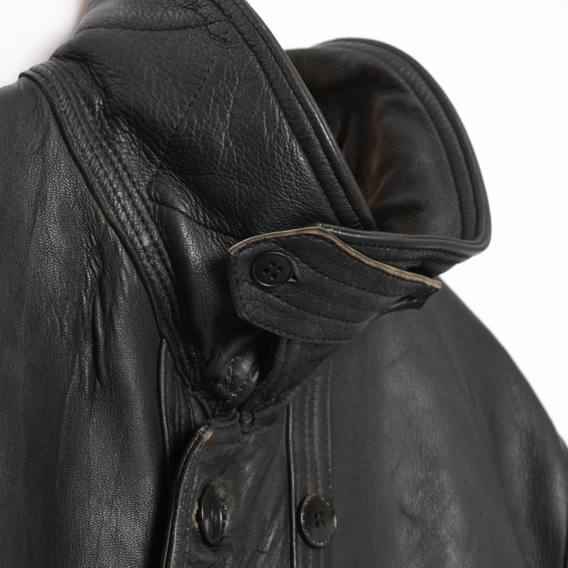 ジャケット・アウター 60s French Vintage Leather Jacket French Air Force Leather Flight Jacket Algerian War 60s | eBay