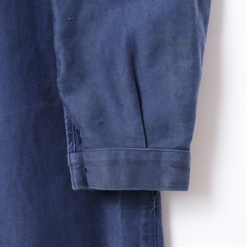 40-50s France Vintage Blue Moleskin all ln One