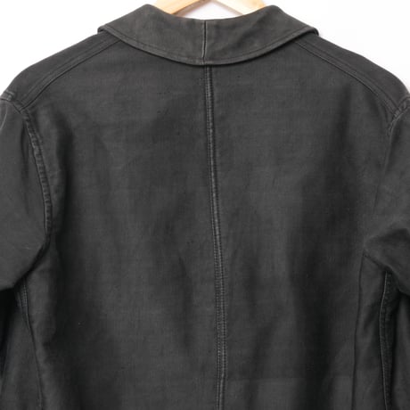 40s France Vintage Adolphe Lafont Black Moleskin Jacket