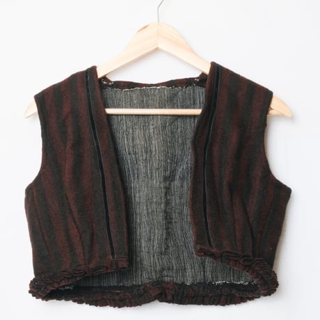 1800s Bulgaria Antique Wool Vest  1