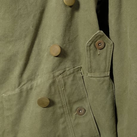 French Army M38 Motorcycle Coat +Liner Size2  Bamboo Button