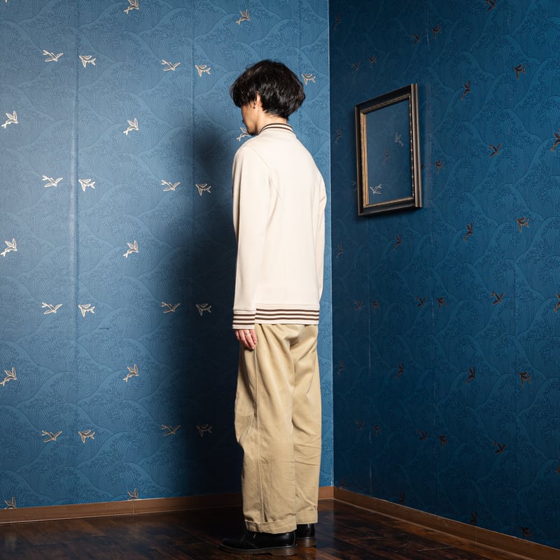70-80s Vintage adidas Knit Jacket Beige | Ugla