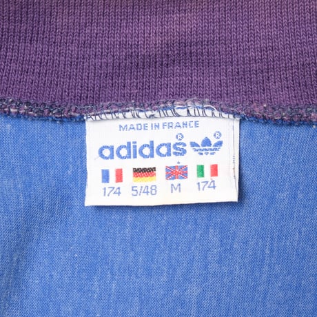 80s Vintage adidas Ventex Track Jacket Purple × Green × Blue (Made in France)