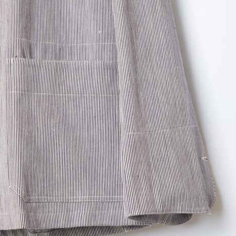 50s-60s  French Striped Butcher (Cook) Jacket  Dead Stock