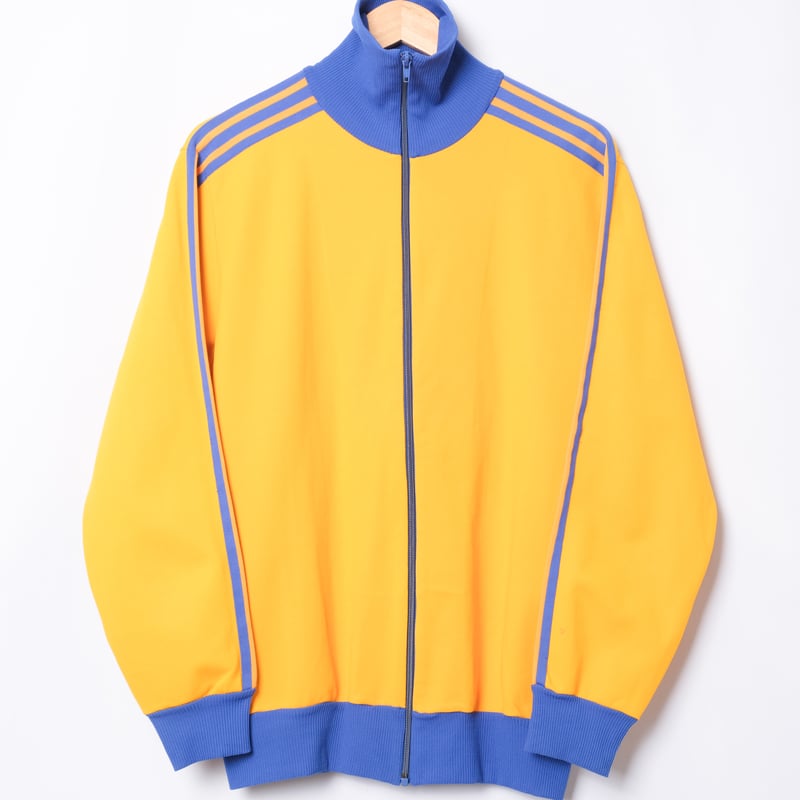 60-70s Vintage adidas Track Jacket Yellow × Blu