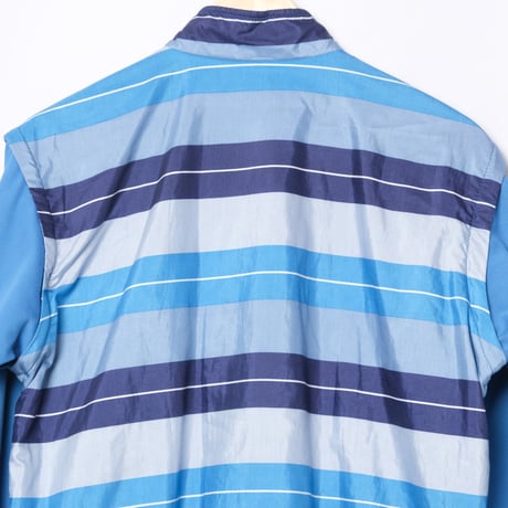 80s Vintage adidas Track Jacket Stripe Navy × Light Blue (Made in West Germany)