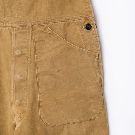 30-40s France Adolphe Lafont Vintage Cotton Linen Overalls