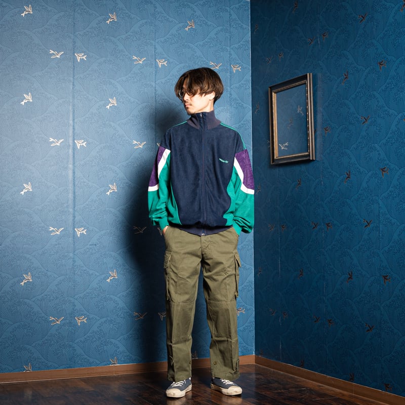 80s Vintage adidas Ventex Track Jacket Navy × G