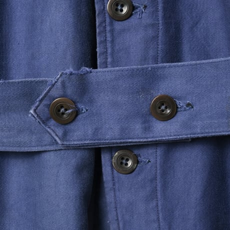 40-50s France Vintage Blue Moleskin all ln One