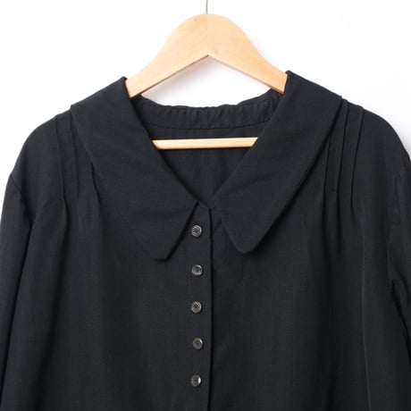 French Antique  Black Blouse  2