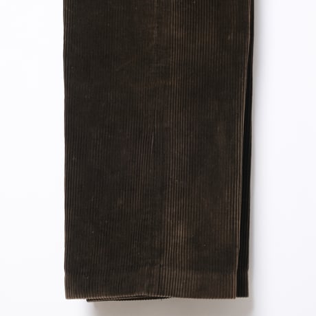 30-40s France Vintage LE MECANO Dark Brown Corduroy Trousers