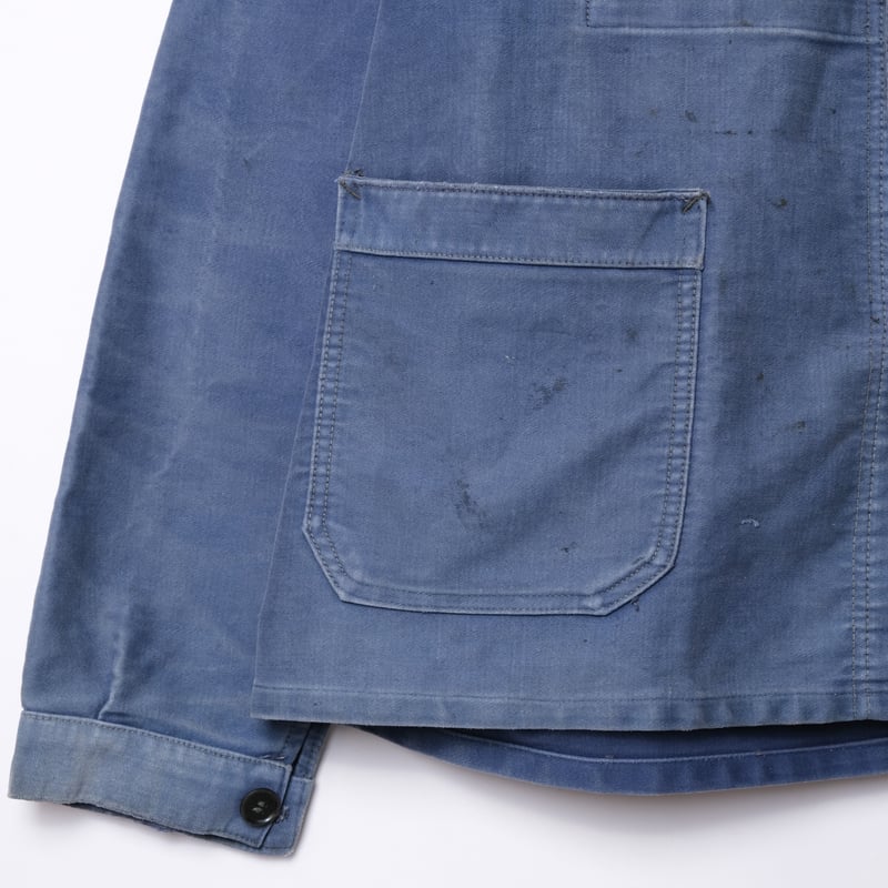 50–60s France Vintage Vulcain Blue Moleskin Jac 50–60s France Vintage Vulcain Blue Moleskin Jac