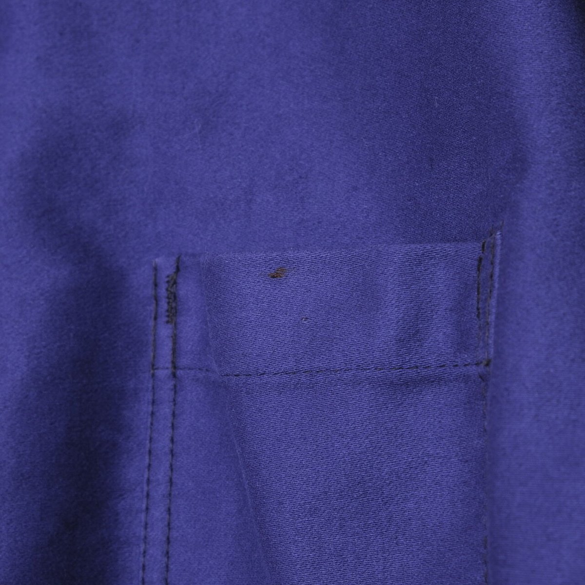 50-60s BARBE BLEUE Blue Moleskin Jacket Dead S 50-60s BARBE BLEUE Blue Moleskin Jacket Dead S