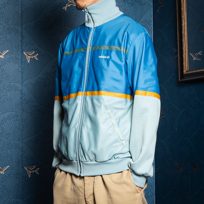 80s Vintage adidas Track Jacket Light Blue × Bl 80s Vintage adidas Track Jacket Light Blue × Bl