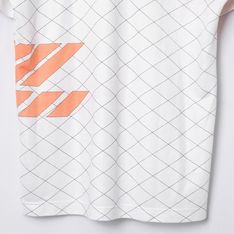 80s Vintage adidas Ventex Half Sleeve Game Shirt White × Orange