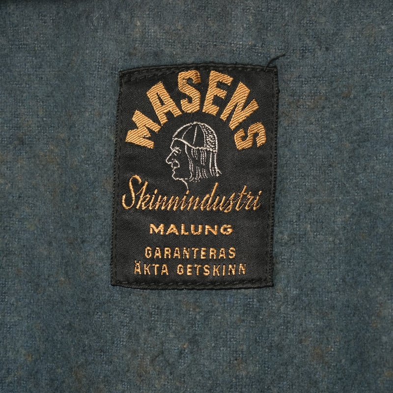 50-60s Sweden Vintage Double Breasted Leather J