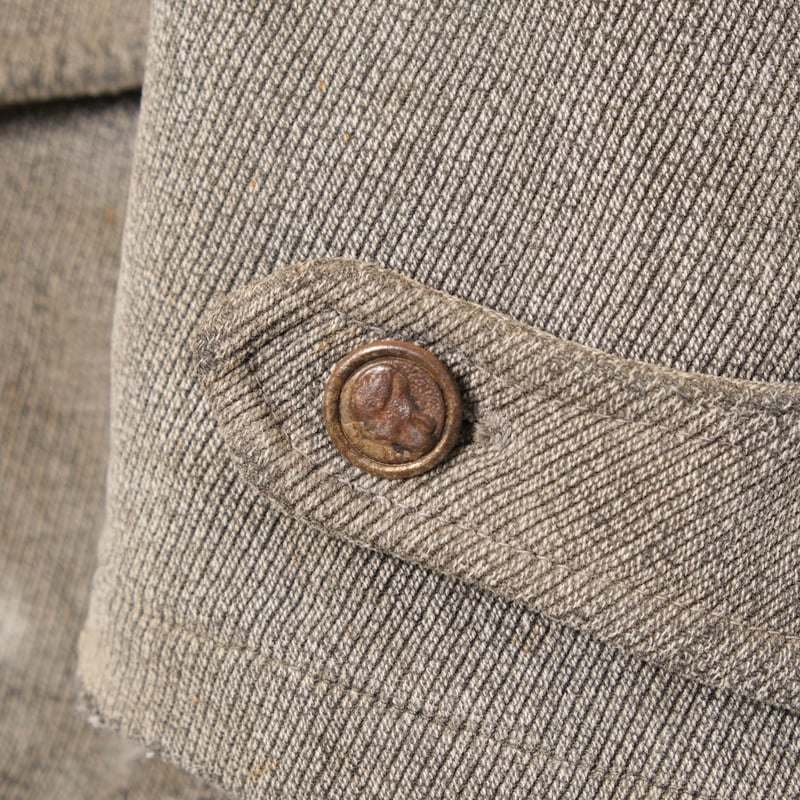 30s France Vintage Chambray Hunting Jacket | U 30s France Vintage Chambray Hunting Jacket | U