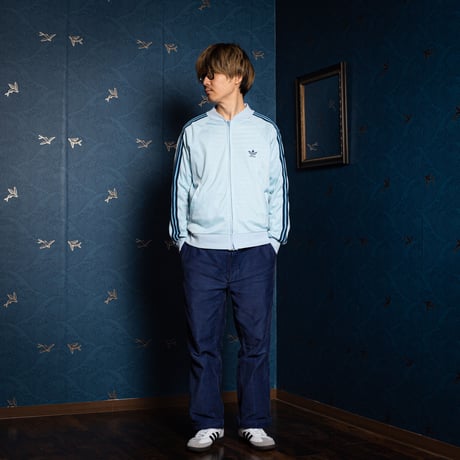 70-80s Vintage adidas VENTEX ATP Light Blue Track Jacket(Made in France)