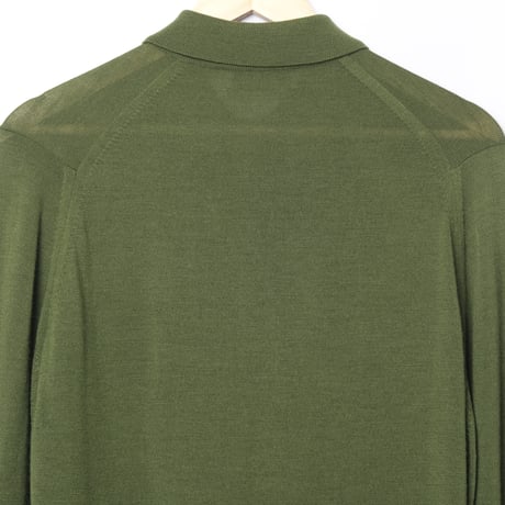 90s JOHN SMEDLEY Merino Wool Knit Polo（Made in England）