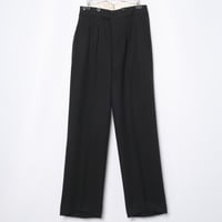 30s British Vintage Bespoke Wool Black Trousers