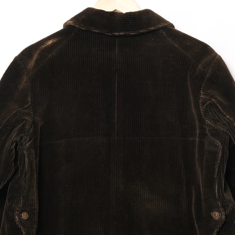 30-40s France Vintage Brown Corduroy Hunting Jacket