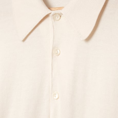 90s JOHN SMEDLEY Sea Island Cotton Polo Shirt（Made in England)