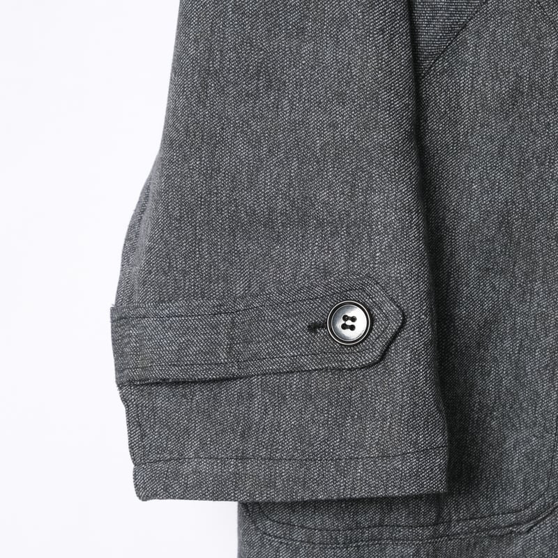 40-50s VULCAIN Black Chambray Atelier Coat Dead