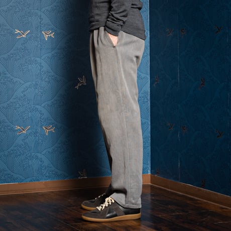 40-50s  France Vintage Cotton Pique Trousers 1