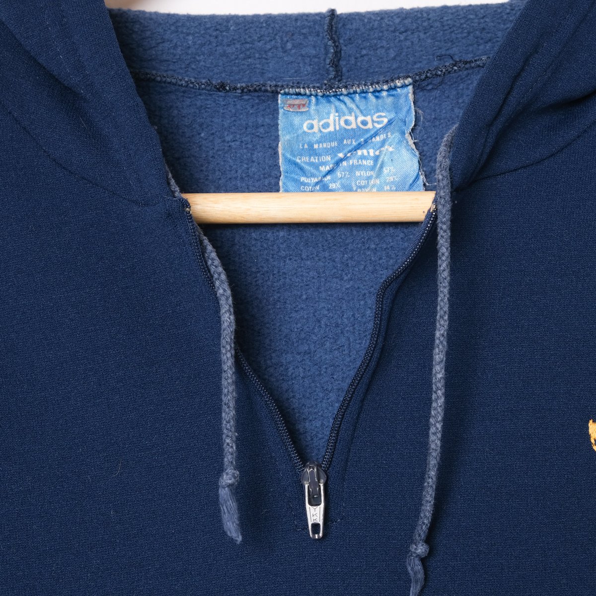 70s Vintage adidas Half Zip Hoodie Navy (Made i 70s Vintage adidas Half Zip Hoodie Navy (Made i