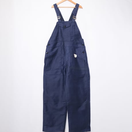 30-40s Adolphe Lafont Blue Moleskin Work Overalls Dead Stock