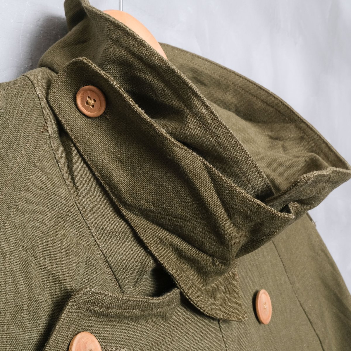 French Army M38 Motorcycle Coat 2nd Wood Butto French Army M38 Motorcycle Coat 2nd Wood Butto