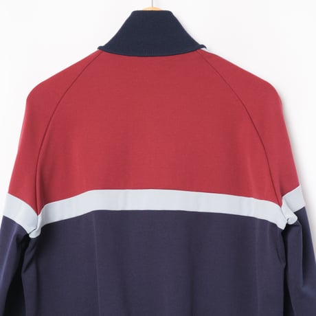80s Vintage adidas Track Jacket Navy × Bordeaux (Made in Hungaria）