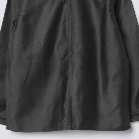 40-50s France Vintage Adolphe Lafont Black Moleskin Work Jacket Dead Stock