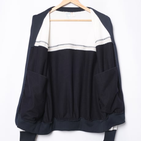 70-80s Vintage adidas Ventex Track Jacket Navy × White × Lines (Made in France)