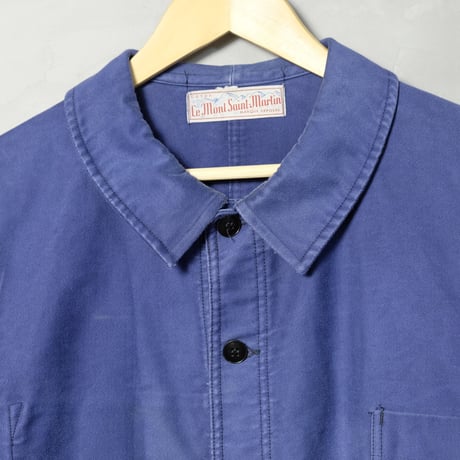 40-50s Le Mont St Martin Blue Moleskin Jacket