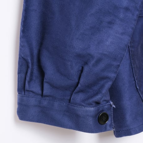 50-60s France Vintage Le Favori Blue Moleskin Jacket