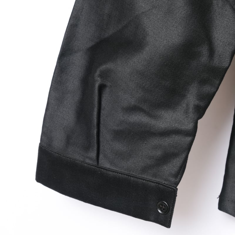 30-40s France Vintage LA BICHE Black Moleskin J 30-40s France Vintage LA BICHE Black Moleskin J