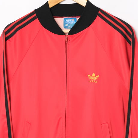 70s Vintage adidas Ventex  ATP Track Jacket Red × Black (Made in France)